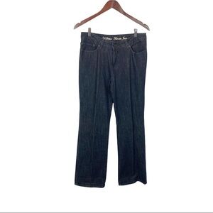 L.L. Bean Favorite Jean Straight Fit Women's Stretch Mid Rise Pants